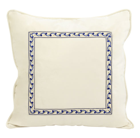 Delilah Ivory Velvet Cushion